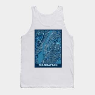 Manhattan - United States Peace City Map Tank Top